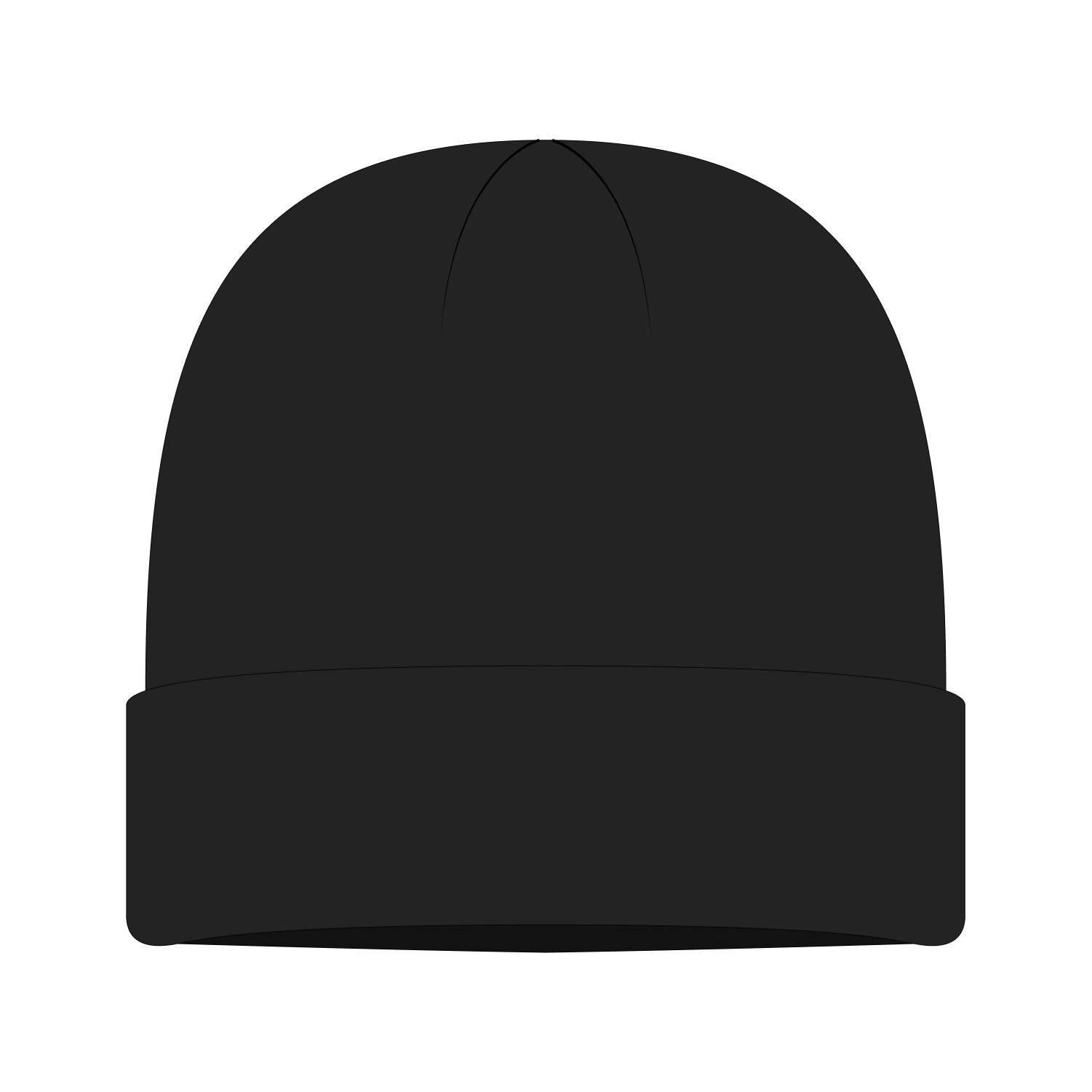 Vacation Black Beanie